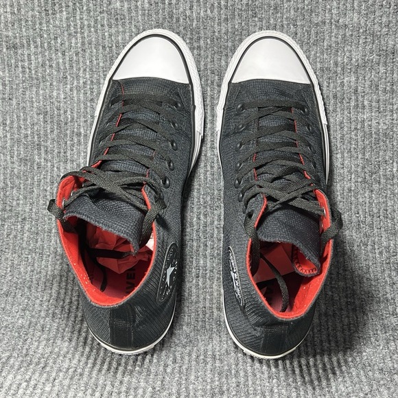 Converse‎ Chuck Hi Nylon Men's Size 11 Black Red Shoes Sneakers Walking 162390C - Picture 11 of 12